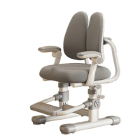 【三強家具】扶手+調節腳踏 手搖升高(兒童椅 學習椅 寫字椅 升降椅 書桌椅 坐姿矯正椅 預購15天)