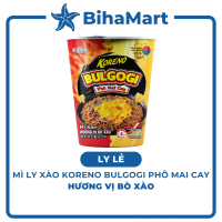 [LY LẺ] - PALDO - Mì ly xào Koreno Bulgogi hương vị Phô mai cay, Mì Koreno Bulgogi ly, Mì Phô mai ca