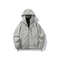 潮牌戶外防風三合一衝鋒衣輕薄羽絨服男女款搖粒絨內膽外套