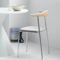 Nordic Modern Chairs Minimalist Ergonomic Restaurant Patio Dining Chairs Modern Balcony Kitchen Cadeira Postmodern Furniture