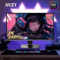 MSI 32นิ้ว4k240hz E-Sports เดสก์ท็อปคอมพิวเตอร์ MPG321URXQD-OLED Monitor 360หน้าจอ27