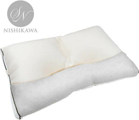 Nishikawa【日本代購】昭和西川 舒適枕 迷你管 水洗 高度調節50×35 - 灰色