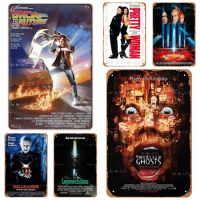 Back To The Future 1985 Pretty Woman The Fifth Element Hellraiser Leprechaun Thirteen Ghosts Horror Movie Poster Metal Tin Sign