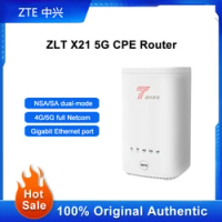 Original ZLT X21 5G CPE Indoor Wifi Router Sub 6GHz NSA+SA Mesh Wireless Network Extender Amplifier 