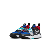 【NIKE 耐吉】運動鞋 童鞋 中童 兒童 魔鬼氈 TEAM HUSTLE D 11 SE PS 黑白 FJ1391-001