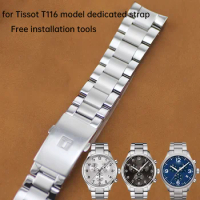 for Tissot T116 steel strap 1853 Speed series watch chain accessories watch chain T116617A precision steel strap 22mm