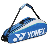 YONEX Badminton Racket Bag Waterproof Single Shoulder Shuttlecock Rackets Sports Bag For 3 Racquets With Shoes Compartment