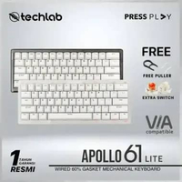 Press Play APOLLO 61 LITE 60% Gasket Mount Mechanical Keyboard/APOLLO61 LITE by PressPlay Salmon Swi