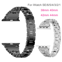 Metal Bands for Apple Watch Band 40mm 44mm 38mm 42mm Women Man Stainless Steel Strap Wristband for iWatch Series 6/5/4/3/2/1/SE