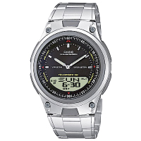 CASIO 都會時尚雙顯腕錶(AW-80D-1A)-黑/40mm