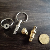 黃銅快卸萬向連接環EDC金屬快速拆卸鑰匙扣連接環鑰匙圈快脫分扣