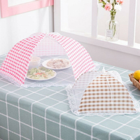 飯菜罩 菜罩單個桌罩可折疊迷你小型防蠅廚房蓋子菜飯飯菜小號家用夏季