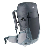 【deuter】FUTURA 32L 透氣網架背包《黑/水藍》3400821/輕量登山包(悠遊山水+)