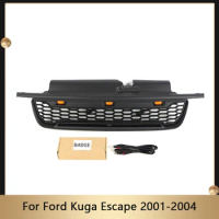 Front Bumper Mask Cover Replacement Grille With Letter Fits For Ford Kuga/Escape 2001-2004 Car ABS Radiator Grills Upper Grid