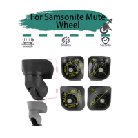 For Samsonite Mute Wheel Universal Wheel Replacement Suitcase Rotating Smooth Silent Shock Absorbing Wheels Travel Accessories