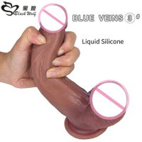 Huge Dildo 17cm Realistic Dildo Penis Soft Sexy Huge Dildo Female Masturbator Silicone Suction Cup Dildos for Women Big Dildo