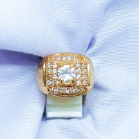 Cincin White Moissanite 6mm