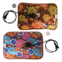1set Rechargeable Electric Hot Water Bottle Hand Warmer Heater Bag For Winter Color Random