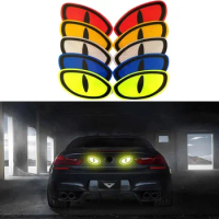 2Pcs Reflective Safety Warning Tape Car Reflector Sticker Night Driving Safety Decal for Auto Truck Motorcycle Trailer