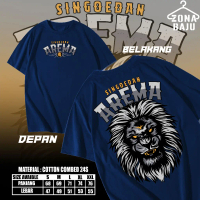 Kaos Arema Singoedan Malang Tshirt Supporter Bola Baju Distro Cotton Combed 30s