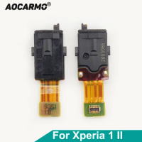 Aocarmo Earphone Jack Headphone Hole Connector Audio Flex Cable For Sony Xperia 1 II X1 ii MARK2 XQ-AT52 XQ-AT51 SO-51A