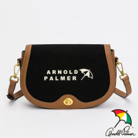【Arnold Palmer 雨傘】斜背包 Soleil系列(黑色)