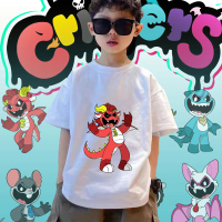 【เสื้อยืดเด็ก】 8 สี Poppy Playtime 4 Nightmare Critters 100cm-120cm น่ารัก เด็กการ์ตูนแขนสั้นเสื้อยื