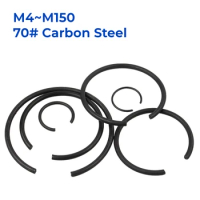 M4 M5 M6 M7 M8 M10 M12 M14 M16 M18 M20 M22 M24-M150 GB895 70# Carbon Steel Round Wire Snap Rings For Hole Retainer Circlips