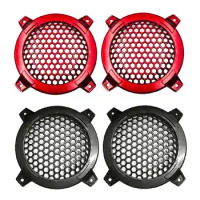 4Inch Speaker Grille Mesh Cover Grill Cover Guard Protector Car Subwoofer Replacement Mesh Net Speaker Accessories