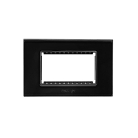 TH-RG หน้ากากกระจก 3 ช่อง 1203GL-DB ดำ