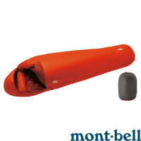 mont bell Seamless Down Hugger Wr 800#1羽絨睡袋 橘 L R 1121399OG