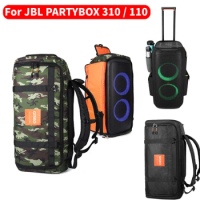 Speaker Storage Bag for JBL Partybox 310/110 Large Capacity Travel Carrying Case Foldable Speaker Box Breathable for Partybox310