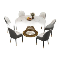 Mobiles Nordic Dining Table Round Restaurant Conference Luxury Marble Coffee Table Modern Coffee Coiffeuse Dining Room Sets