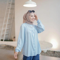 #456 baju blouse murah perempuan muslimah style dress muslimah cantik dan kemeja labuh muslimah shir