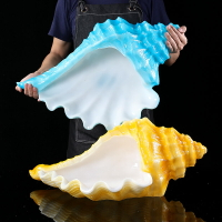 海螺刺身盤冰盤創意盤子三文魚拼盤日式意境菜餐具高級海鮮姿造盤