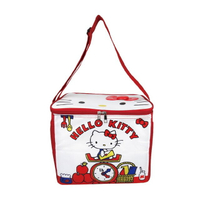 小禮堂 Hello Kitty 箱型側背保冷袋 (紅白體重機款)