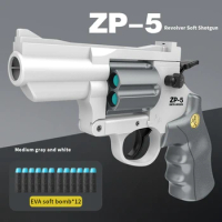 ZP-5 Glock Soft Bullet Toy Gun Foam Ejection Toy Foam Darts Blaster Pistol Manual Airsoft Gun With Silencer For Kid Adult Boys