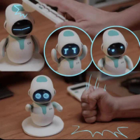 Eilik Cute Mini Desktop Toys AI Robot Intelligent Companion of Model Robot Intractive EMO Smart Robot Toy for Kids Adult Gift