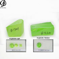 250Grams Kryptonite #B1301 #B1320 Green Nanosital Rough Stone Artificial Gems Raw Material For Gemst