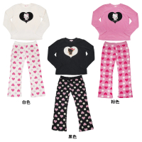 【TDL】日本進口HELLO KITTY凱蒂貓保暖居家服兩件式套裝睡衣睡褲 759541/760349(平輸品)