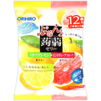 【ORIHIRO】蒟蒻果凍-檸檬&amp;葡萄柚(20g x12入/袋)