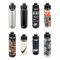 【NIKE 耐吉】水壺 大口徑保冷瓶 登山 運動 單車 RECHARGE 大口徑保冷瓶 24OZ 多款任選