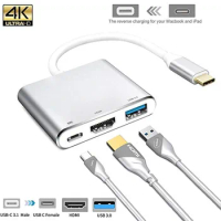 Usb c HDMI Usb c to Hdmi 3.1 Converter Adapter Type c to HDMI USB 3.0 Adapter For Apple Macbook samsung s9 s10 s20 plus A51 A71