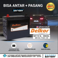 Aki/BATTERY Mobil TOYOTA FORTUNER DELKOR NX110-5L/80D26L aki Kering bebas perawatan
