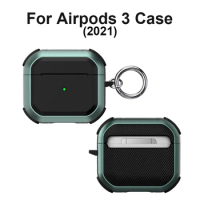 Case For Airpods 3 Case TPU PC Anti-fall Cases Shockproof Sleeve For Apple AirPods 3 Wireless Earphone Cover With Keychain 2021