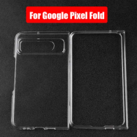 For Google Pixel Fold Transparent Plastic PC Hard Shell Shockproof Full Protective Back Cover On Google Pixel Fold