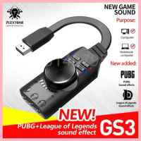 Plextone GS3 Mark II Sound Card Adapter Virtual 7.1 CH ซาวน์การ์ด สำหรับ คอมพิวเตอร์ โน้ตบุ๊ค ขาย