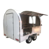 2.2m length 2m width mobile kitchen churros caravan coffee cart, cold food truck used frozen food ca