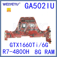 GA502IU R7-4800H GTX 1660TI/6G MAINboard for Asus ROG Zephyrus G15 GA502IV GA502 Notebook Motherboard 100% Working USED