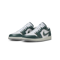 【NIKE 耐吉】AIR JORDAN 1 LOW SE 運動鞋 休閒鞋 男鞋 皮革 墨綠色 奶油底 喬丹(FQ7687-300 ∞)